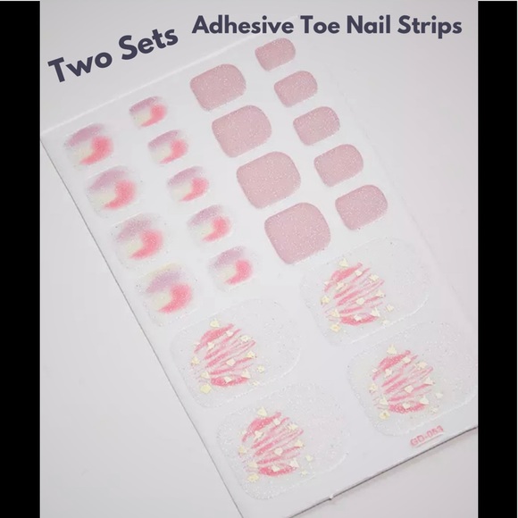 Makeup Two New Sets Decorative Adhesive Toe Nail Strips Poshmark